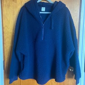 PINK fleece sweatshirt!